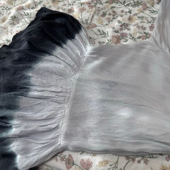 Belize Monochrome Dip Dye Rayon Off Shoulder Tunic Top XL - Picture 6 of 6